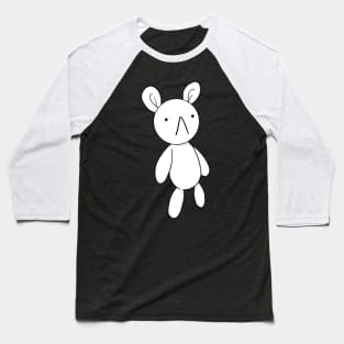 White Rabbit Bunny Doll Keychain Style Meiruko Baseball T-Shirt